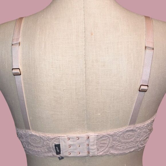 Plus Size aerie Pink Lace Wired Bra Size 38DD - Picture 4 of 5